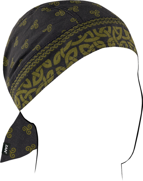 Flydanna® Cotton Headwrap Black, Green, 1, nordicamoto.ro