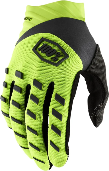 Manusi copii 100% Airmatic Black/Fluorescent Yellow-2