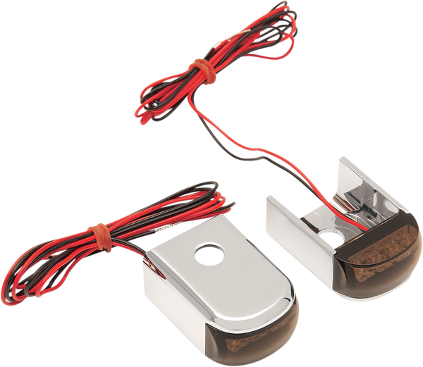 Fender Strut Led Marker Lights Chrome, 1, nordicamoto.ro