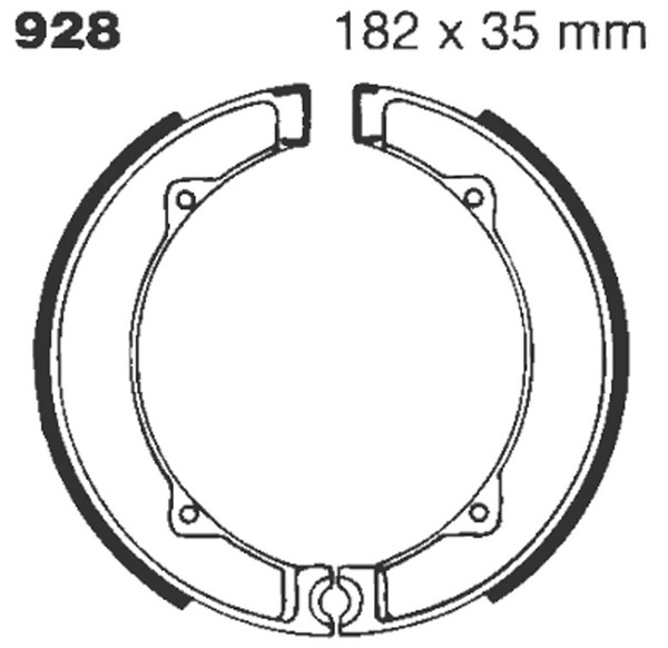 Standard Brake Shoes, 1, nordicamoto.ro
