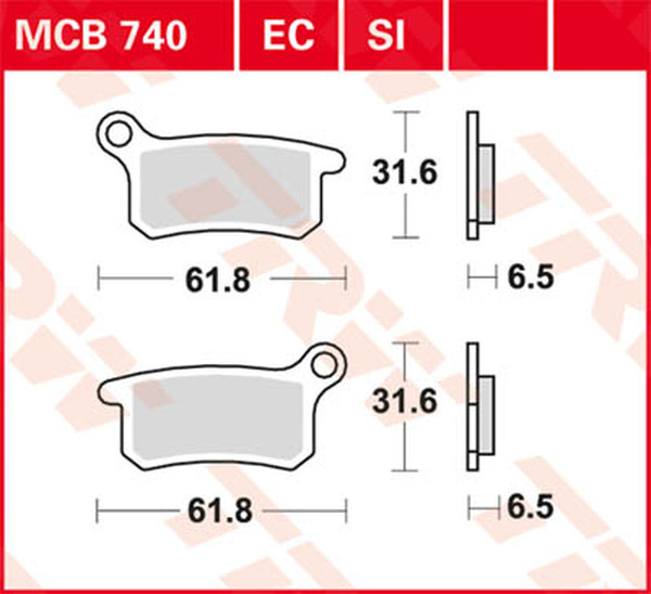 Plăcuțe de frână ceramice din seria Ec, 1, nordicamoto.ro