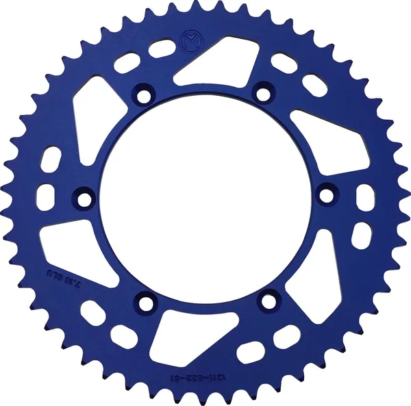 MOOSE RACING Rear Aluminum Sprocket Blue 