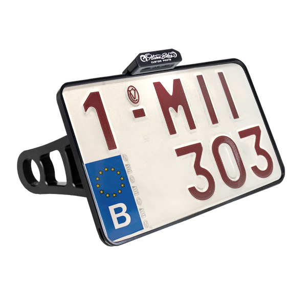 License Plate Side Mounts White, 3, nordicamoto.ro