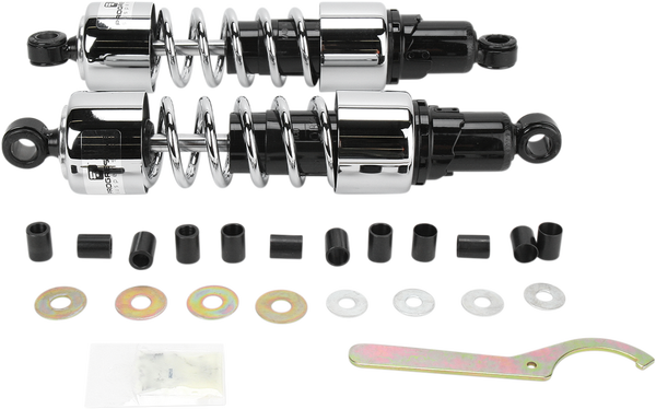 412 Series Cruiser Shocks Black, Chrome, 1, nordicamoto.ro
