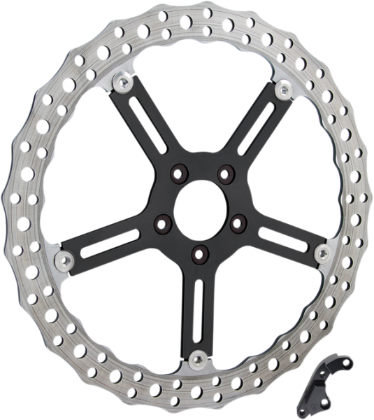 Big Brake Jagged Floating Rotor Kit Black, Silver, 1, nordicamoto.ro
