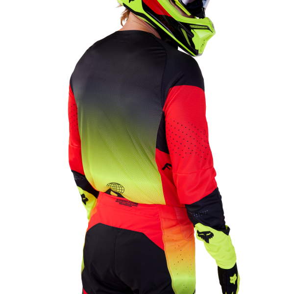 Tricou Moto Fox 360 Revise Rosu/Galben-1