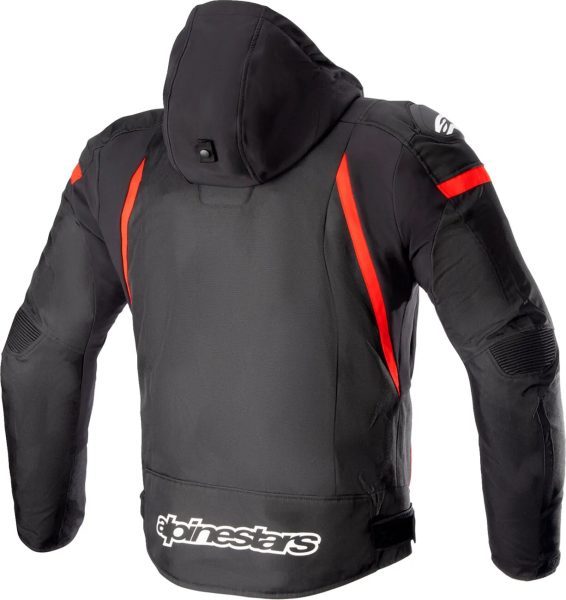 Geaca Moto Alpinestars Zaca Waterproof Black/Red/White-1