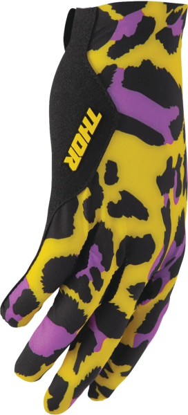 Sportmode Cheetah Gloves Yellow, Purple, Black -2