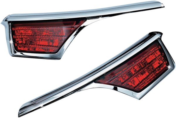 Passenger Armrest Trims With Led Turn Signal Accents Chrome, 2, nordicamoto.ro