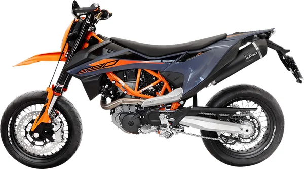 Tobă de eșapament LeoVince Nero Slip-On pentru KTM 690 (2021+) – Black Edition, 1, nordicamoto.ro