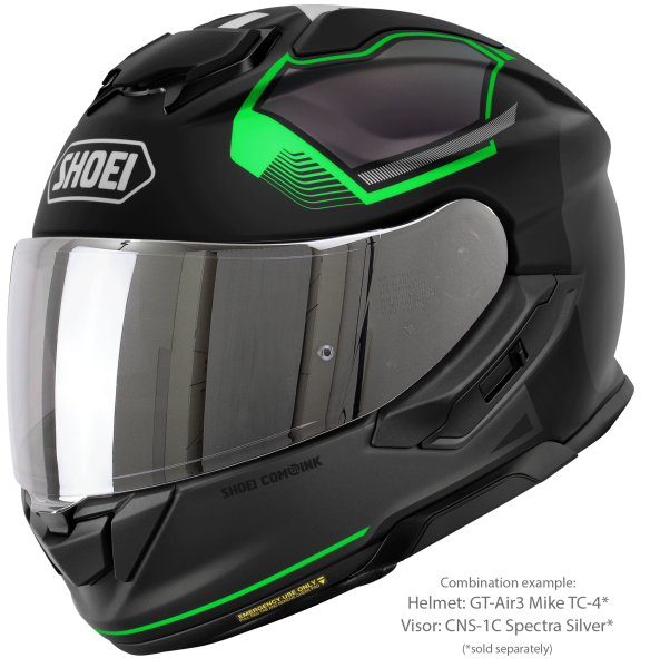 Casca integrala SHOEI GT-AIR3 MIKE TC-4 Negru/Verde Mat XXL-3