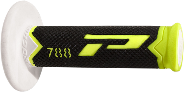 Triple Density Grips Black, Fluorescent Yellow, White, 1, nordicamoto.ro