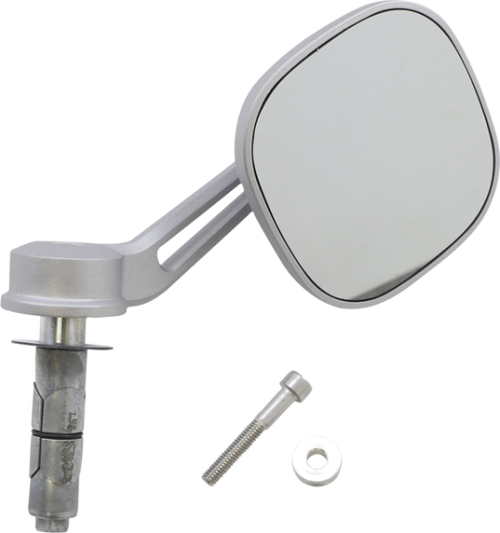 Dillinger Bar End Mirror Silver, 1, nordicamoto.ro