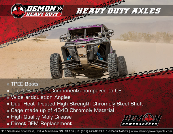 Complete Heavy Duty Axle Kit Black-1