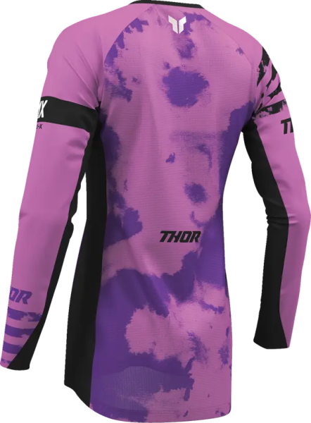 Womens Launchmode Bleach Jersey Purple, Black -4