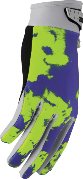 Youth Launchmode Bleach Gloves Gray, Yellow -1