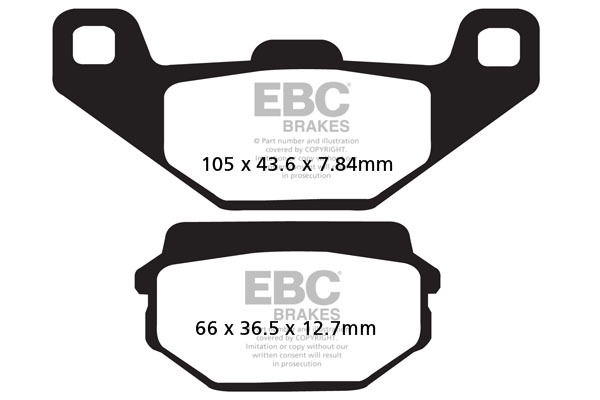 Fa Series Organic Brake Pads, 1, nordicamoto.ro