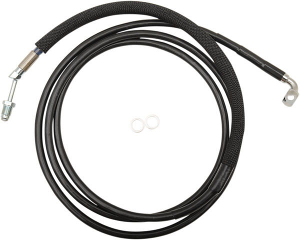 Stainless Steel Hydraulic Clutch Line Vinyl-coat Black +152 mm (6''), 1, nordicamoto.ro