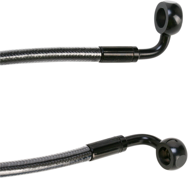 E-z Align Dot Braided Single Disc Front Brake Line Black, Black Pearl, 2, nordicamoto.ro