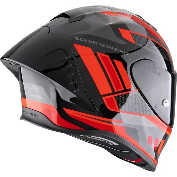 Casca integrala sport SCORPION EXO-R1 EVO II AIR VITAL XS Negru/Argintiu/Rosu, 3, nordicamoto.ro