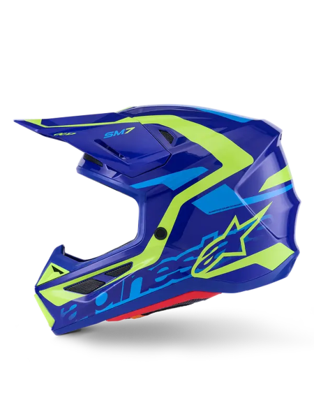 Cască Alpinestars SM7 Deed Blue-4