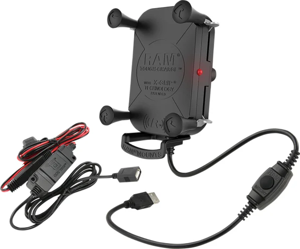 Suport de încărcare wireless rezistent la apă, negru, 1, nordicamoto.ro