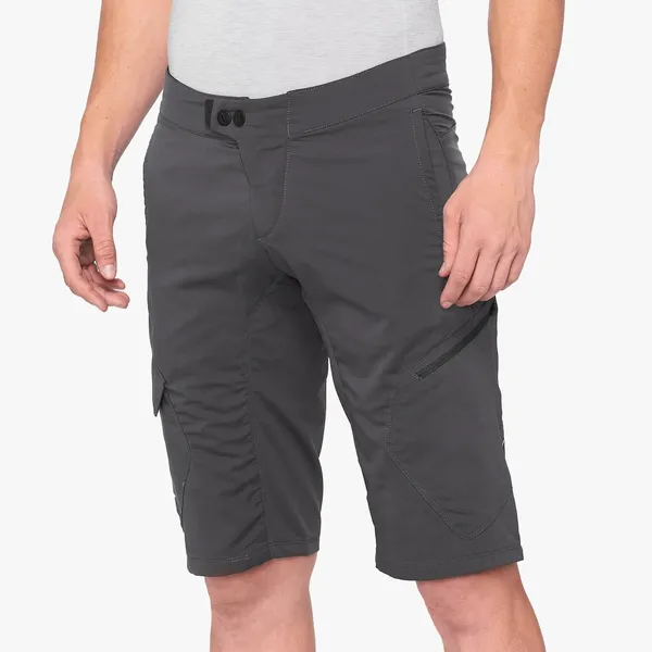 Pantaloni scurti MTB 100% Ridecamp Charcoal-1