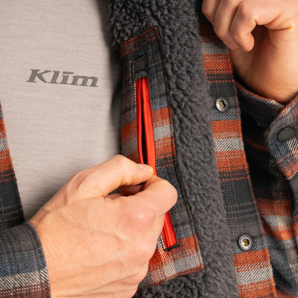 Camasa Klim Bridger Fleece Lined Flannel Imperial Blue - Dress Blues-2