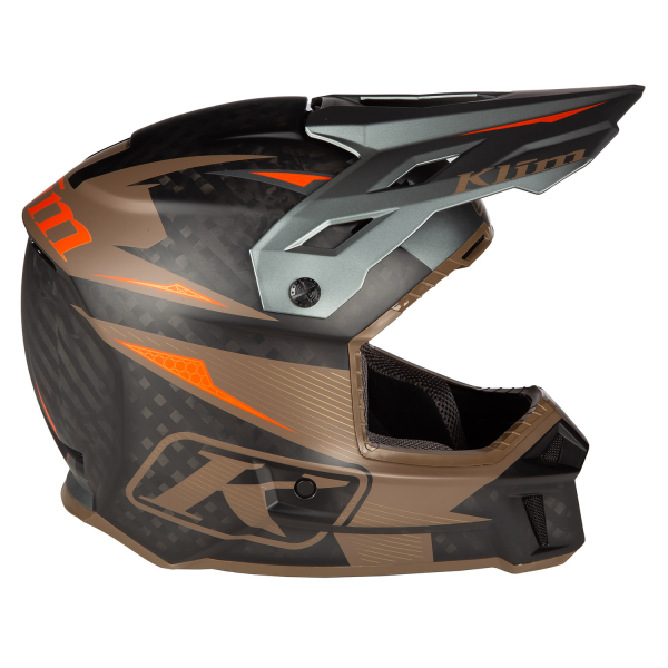 Casca Klim F3 Carbon Pro Off-Road ECE STRIKER CARBON GLOSS BLACK-11