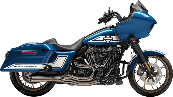 Road Rage Ii 2-into-1 Mid-length Exhaust System Black Chrome, 2, nordicamoto.ro