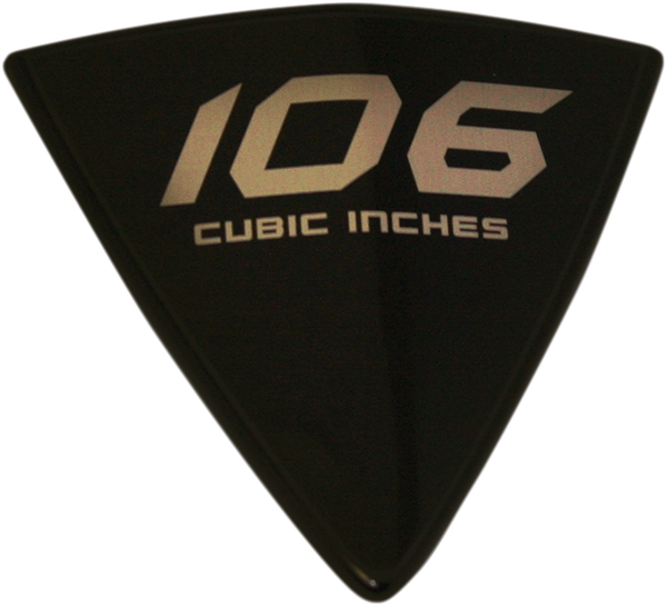 The Cheese Wedge Replacement Emblem/badge Black, Silver, 1, nordicamoto.ro
