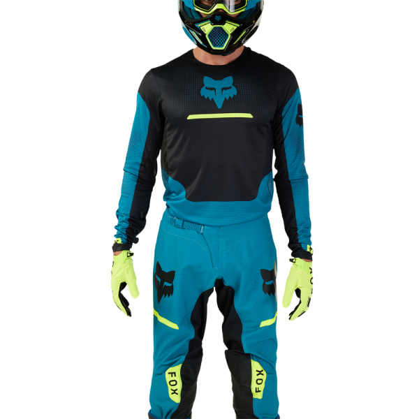 Tricou Moto Fox Flexair Optical Albastru Maui-2