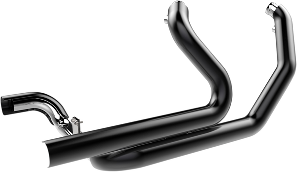 Aggressor 2-into-2 Crossover Headers With Heat Shields Black, 1, nordicamoto.ro