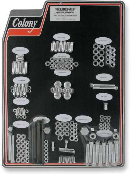 Complete Stock Hardware Kit Silver, 1, nordicamoto.ro