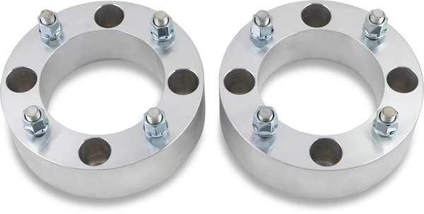 Wheel Spacers With Studs Silver 