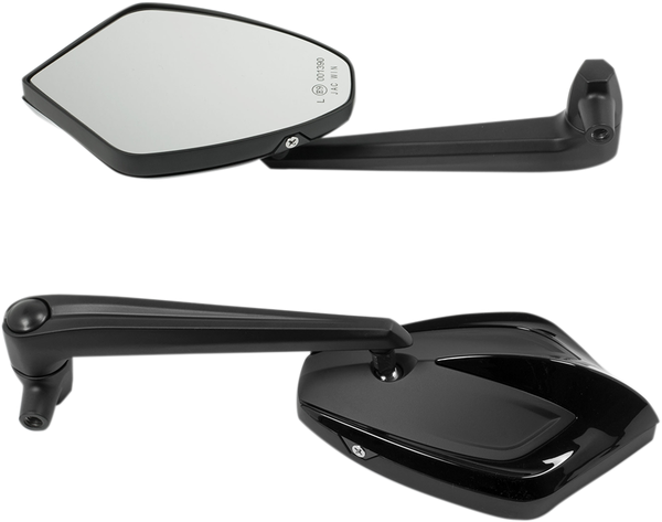 Universal E-marked Mirror Black, Silver, 1, nordicamoto.ro