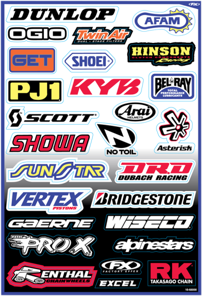 Sponsor Sticker Kit Multi, 5, nordicamoto.ro