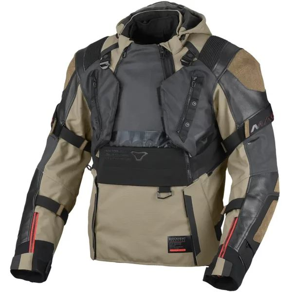 Geaca textil impermeabila touring/adventure MACNA TRYTON Night Eye™ XL Maro/Negru, 1, nordicamoto.ro