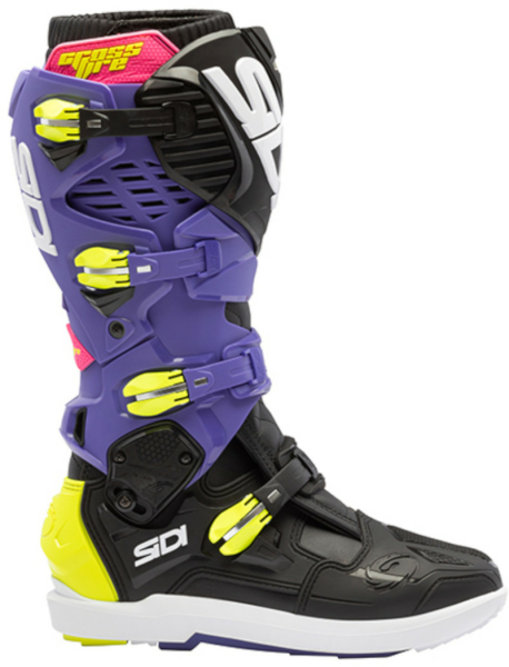 Cizme Sidi MX/Enduro Crossfire 3 SRS Violet/Black/Yellow Fluo-0