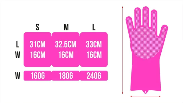 Scrubber Utility Gloves Pink-0