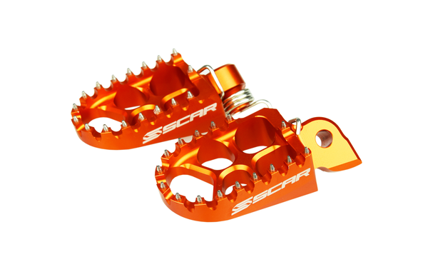 Evolution Racing Footpegs Orange 