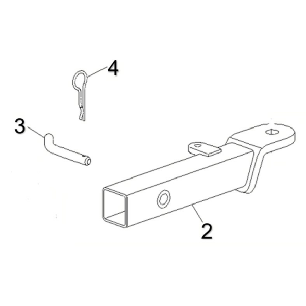 ADAPTOR CÂRLIG REMORCARE ATV/UTV CFMOTO – 290 MM, NEGRU, 4, nordicamoto.ro
