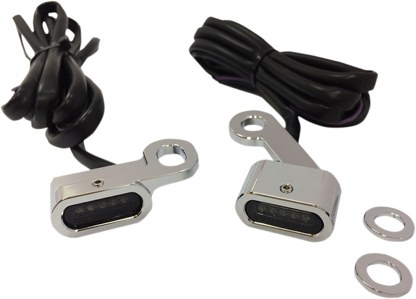 Led Handlebar Marker Lights Chrome, 1, nordicamoto.ro