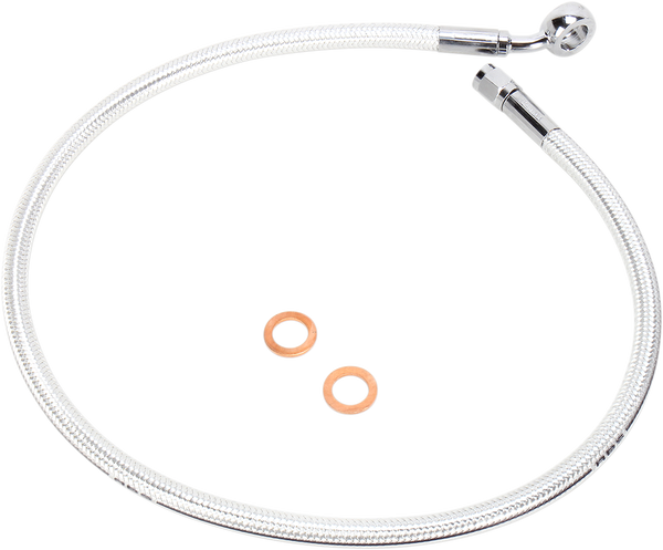 Designer Series Dot Abs-specific Upper Brake Line Kit Chrome, Sterling Chromite® Ii, 1, nordicamoto.ro