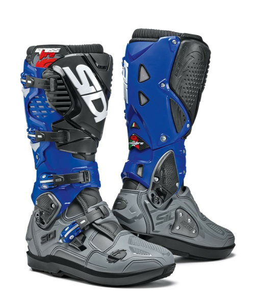 Cizme Sidi Crossfire 3 SRS Grey/Blue/Black