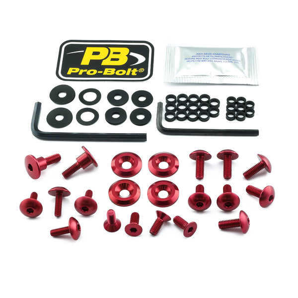 Fairing Bolt Kit For Suzuki Red, 1, nordicamoto.ro