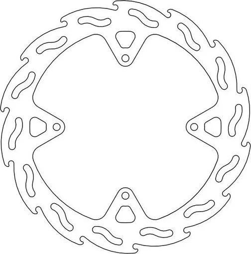 Flame Series Rotor Rear Stainless Steel