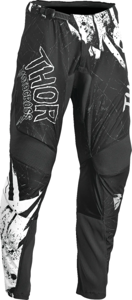 Pantaloni Copii Thor Sector Gnar Black/White 24, 4, nordicamoto.ro