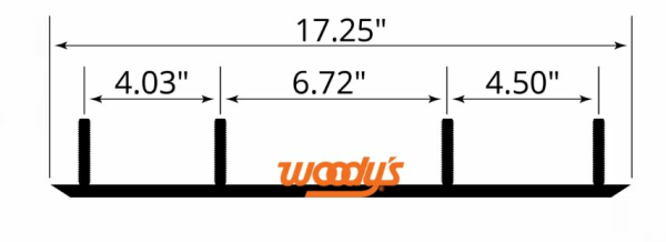 Woodys Trail Hardweld 6" 60° Runners C&A Pro