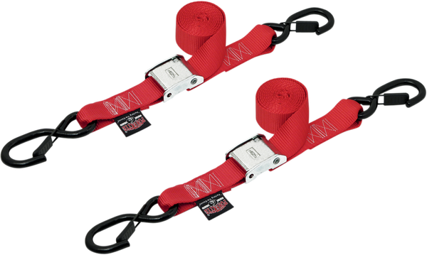 1-1/2(r) Cam-buckle With Safety Latch Hooks Red, 1, nordicamoto.ro